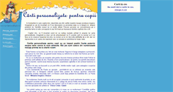 Desktop Screenshot of cartipersonalizate.ro